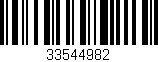 Código de barras (EAN, GTIN, SKU, ISBN): '33544982'