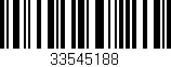 Código de barras (EAN, GTIN, SKU, ISBN): '33545188'