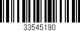 Código de barras (EAN, GTIN, SKU, ISBN): '33545190'