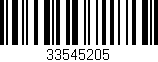 Código de barras (EAN, GTIN, SKU, ISBN): '33545205'