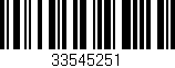 Código de barras (EAN, GTIN, SKU, ISBN): '33545251'