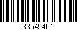 Código de barras (EAN, GTIN, SKU, ISBN): '33545461'