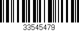 Código de barras (EAN, GTIN, SKU, ISBN): '33545479'