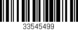 Código de barras (EAN, GTIN, SKU, ISBN): '33545499'