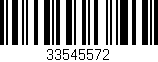 Código de barras (EAN, GTIN, SKU, ISBN): '33545572'