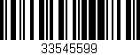 Código de barras (EAN, GTIN, SKU, ISBN): '33545599'