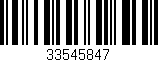 Código de barras (EAN, GTIN, SKU, ISBN): '33545847'