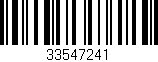 Código de barras (EAN, GTIN, SKU, ISBN): '33547241'