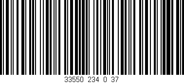 Código de barras (EAN, GTIN, SKU, ISBN): '33550_234_0_37'