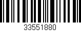 Código de barras (EAN, GTIN, SKU, ISBN): '33551880'