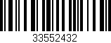 Código de barras (EAN, GTIN, SKU, ISBN): '33552432'