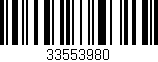 Código de barras (EAN, GTIN, SKU, ISBN): '33553980'