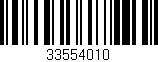 Código de barras (EAN, GTIN, SKU, ISBN): '33554010'