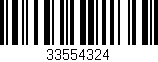 Código de barras (EAN, GTIN, SKU, ISBN): '33554324'