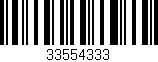 Código de barras (EAN, GTIN, SKU, ISBN): '33554333'