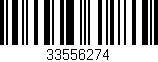 Código de barras (EAN, GTIN, SKU, ISBN): '33556274'