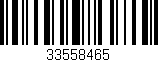 Código de barras (EAN, GTIN, SKU, ISBN): '33558465'