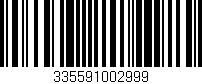 Código de barras (EAN, GTIN, SKU, ISBN): '335591002999'