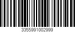 Código de barras (EAN, GTIN, SKU, ISBN): '3355991002999'