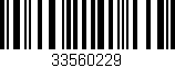 Código de barras (EAN, GTIN, SKU, ISBN): '33560229'