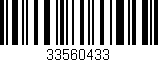 Código de barras (EAN, GTIN, SKU, ISBN): '33560433'