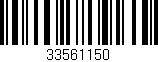 Código de barras (EAN, GTIN, SKU, ISBN): '33561150'