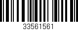 Código de barras (EAN, GTIN, SKU, ISBN): '33561561'