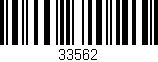 Código de barras (EAN, GTIN, SKU, ISBN): '33562'