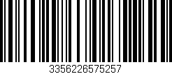Código de barras (EAN, GTIN, SKU, ISBN): '3356226575257'