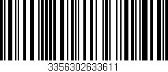 Código de barras (EAN, GTIN, SKU, ISBN): '3356302633611'