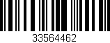 Código de barras (EAN, GTIN, SKU, ISBN): '33564462'