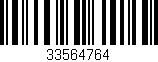 Código de barras (EAN, GTIN, SKU, ISBN): '33564764'