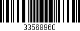 Código de barras (EAN, GTIN, SKU, ISBN): '33568960'