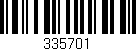 Código de barras (EAN, GTIN, SKU, ISBN): '335701'