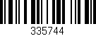 Código de barras (EAN, GTIN, SKU, ISBN): '335744'