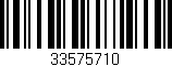 Código de barras (EAN, GTIN, SKU, ISBN): '33575710'