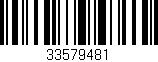 Código de barras (EAN, GTIN, SKU, ISBN): '33579481'