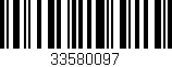 Código de barras (EAN, GTIN, SKU, ISBN): '33580097'