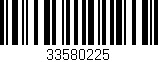 Código de barras (EAN, GTIN, SKU, ISBN): '33580225'