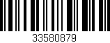 Código de barras (EAN, GTIN, SKU, ISBN): '33580879'