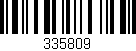 Código de barras (EAN, GTIN, SKU, ISBN): '335809'