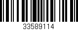 Código de barras (EAN, GTIN, SKU, ISBN): '33589114'