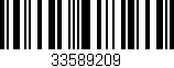 Código de barras (EAN, GTIN, SKU, ISBN): '33589209'