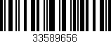 Código de barras (EAN, GTIN, SKU, ISBN): '33589656'