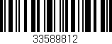 Código de barras (EAN, GTIN, SKU, ISBN): '33589812'