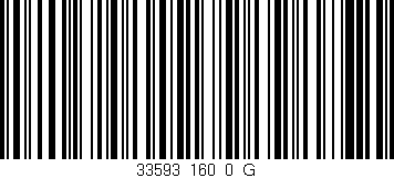 Código de barras (EAN, GTIN, SKU, ISBN): '33593_160_0_G'