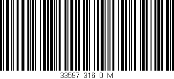 Código de barras (EAN, GTIN, SKU, ISBN): '33597_316_0_M'