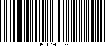 Código de barras (EAN, GTIN, SKU, ISBN): '33598_158_0_M'