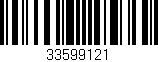 Código de barras (EAN, GTIN, SKU, ISBN): '33599121'