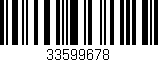 Código de barras (EAN, GTIN, SKU, ISBN): '33599678'